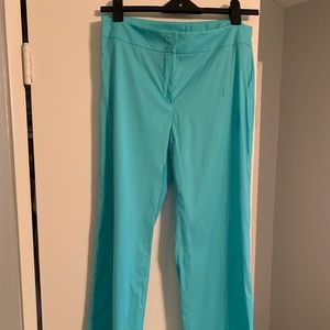 Doncaster aqua blue pants size 8 NWT